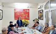 Gặp mặt cán bộ hưu trí Liên Hiệp các Hội VHNT và Chủ tịch các Hội chuyên nghành thành viên cuối năm Ất Tỵ